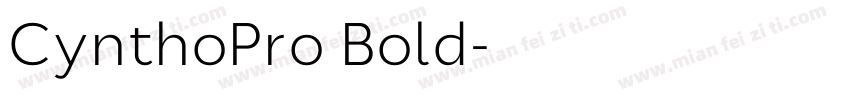 CynthoPro Bold字体转换